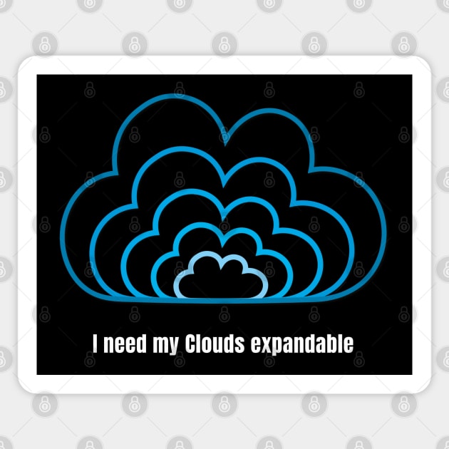 Expandable Cloud Sticker by Incognito Design